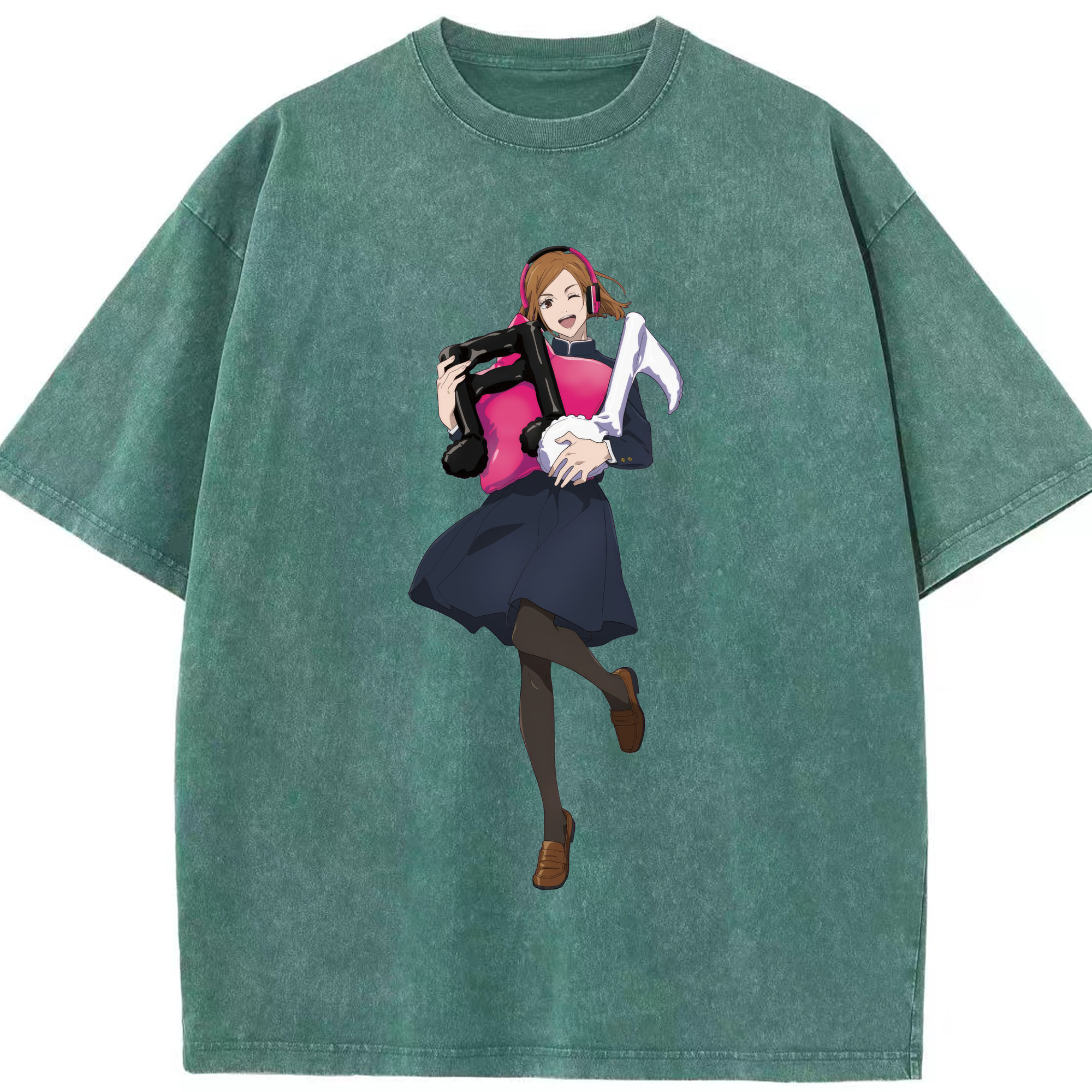 （画像用） 呪術廻戦 Jujutsu Kaisen 綿100% ヴィンテージ風 半袖Tシャツ（フロントプリント）